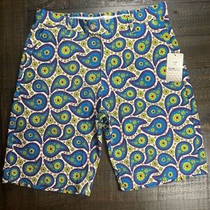 NWT Flow Golf By Flow Society Men’s Paisley Print Golf Shorts Size 32